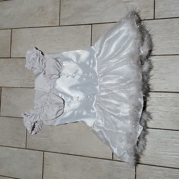 Rubie's Costume Company, Inc. Dresses & Skirts - Rubie's Costume White Ballerina with Sparkly Fur-Trimmed Tulle Skirt
